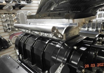 EFI BILLET  Blower "Loaded"    Injector Plate with   16 Injectors for Gas-E-85 or Methanol